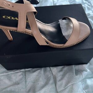 Coach Women's Blush Strappy Heels